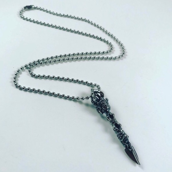 Stainless steel erawan luck / rocker men necklace - Picture 5 of 8